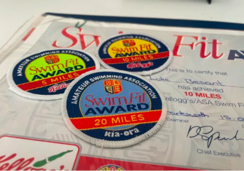 Luke&rsquo;s 20-mile swim award